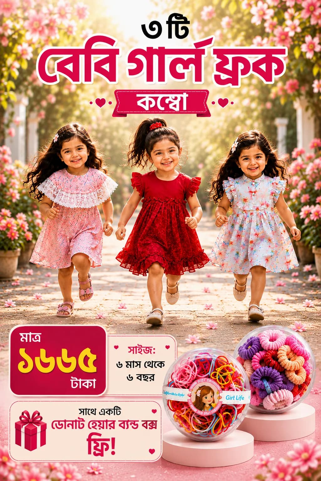 Baby Frock 3Ps Combo - MBFC-801